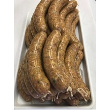 Fresh Hungarian sausage with tons of paprika and raisins